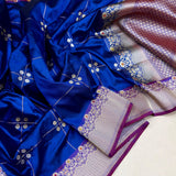 Pure katan silk Handwoven banarasi saree