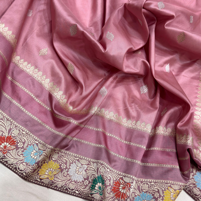 Pure katan silk Handwoven banarasi saree