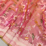 Pure kora Handwoven Banarasi saree