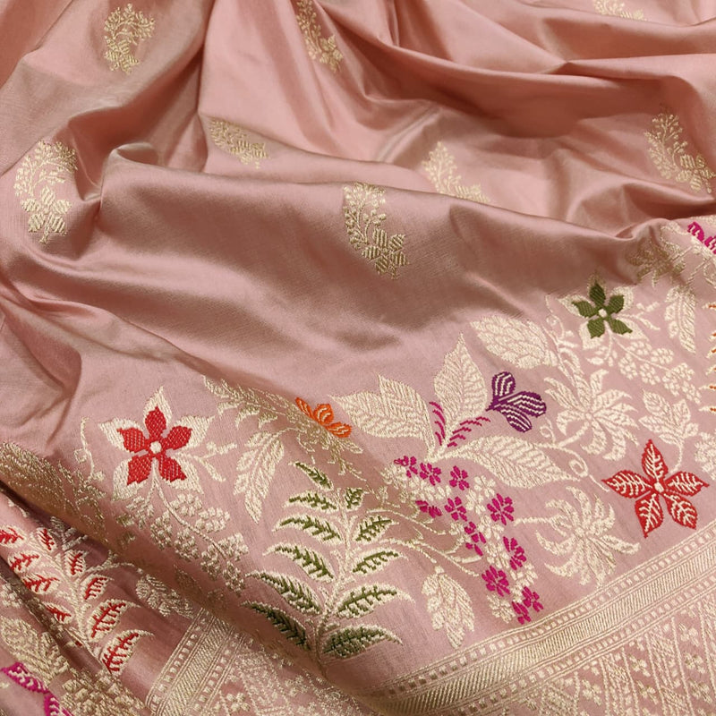 Pure Katan Silk Handwoven Banarasi Saree