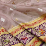 Pure kora Handwoven banarasi saree