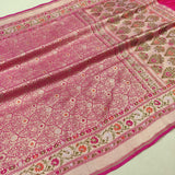 Pure Katan Silk Handwoven Banarasi tanchoi Saree