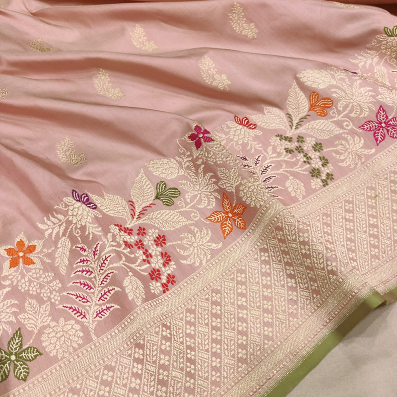 Pure Katan Silk Handwoven Banarasi Saree