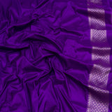 Orange colour pure katan silk handwoven Banarasi saree