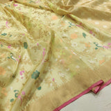 Pure Kora Silk Handwoven Banarasi Saree