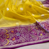 Pure Kora Silk Handwoven Banarasi Saree