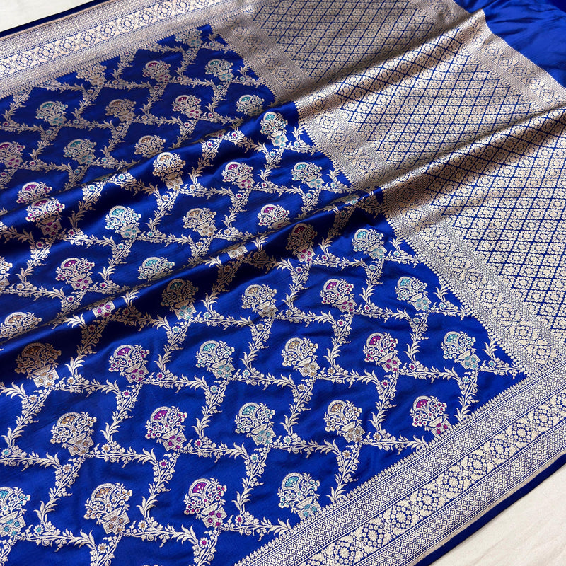 Pure katan silk Handwoven banarasi saree