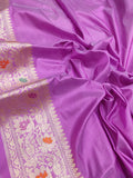 Multicolor  Pure Katan Silk Handwoven Banarasi Rangkat Saree