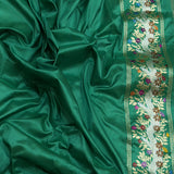 Dual shade pure kora Handwoven Banarasi saree