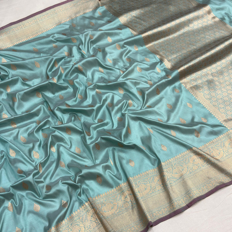 Pure katan silk Handwoven banarasi saree