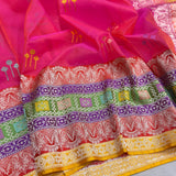 Pure kora Handwoven Banarasi saree
