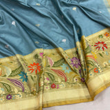 Pure Katan silk handwoven banarasi saree
