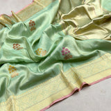 Pure silk by tissue Handwoven Banarasi saree