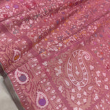 Pure cotton jamdani handwoven Banarasi saree