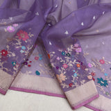 Pure ektara kora Handwoven Banarasi saree