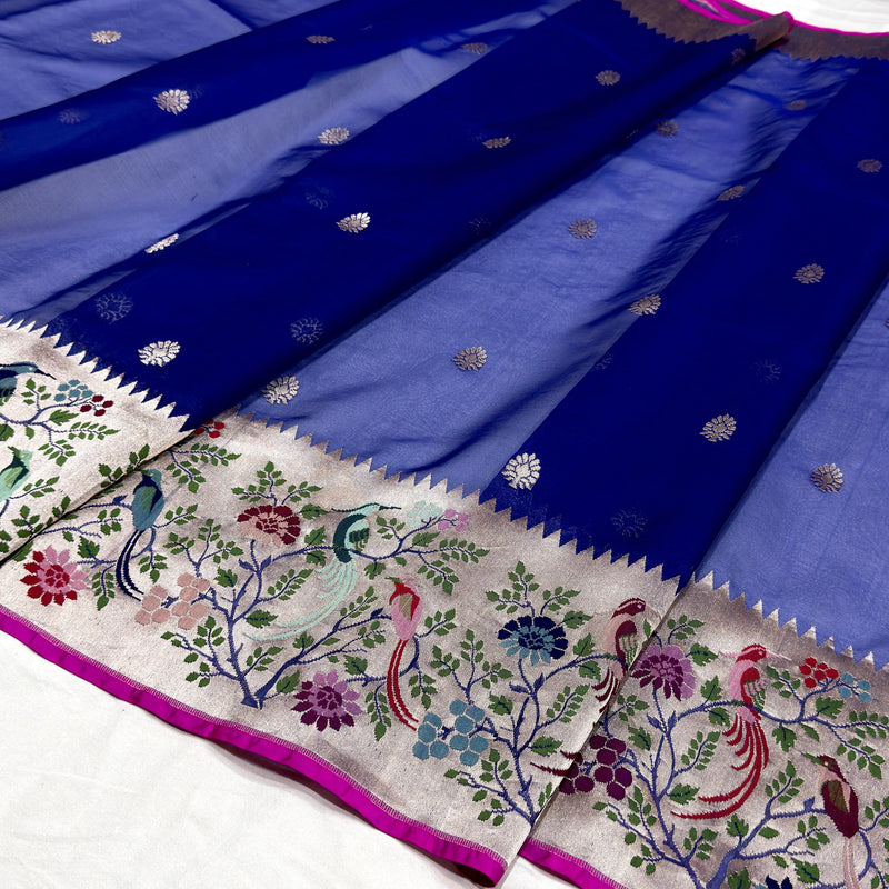 Pure kora Handwoven banarasi saree
