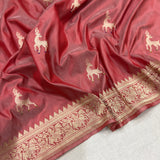 Pure katan silk Handwoven banarasi saree