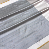 Grey colour pure katan silk handwoven banarasi saree