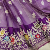 Pure Kora Silk Handwoven Banarasi Saree