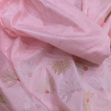 Light pink colour pure katan silk Handwoven banarasi saree