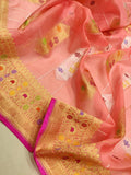 Pure Kora Silk Handwoven Banarasi Saree