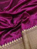 Pure Katan Silk Handwoven Tanchoi Banarasi Saree