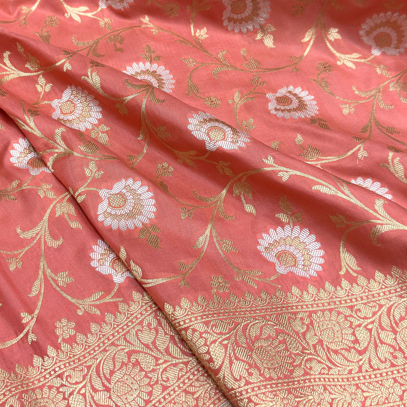 Pure Katan Silk Handwoven Banarasi Saree