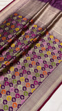 Pure katan silk Handwoven banarasi rangkat saree