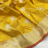 Pure Katan Silk Handwoven Banarasi Saree
