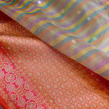 Multicolour kora rangkat handwoven Banarasi saree
