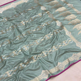 Pure katan silk Handwoven banarasi saree