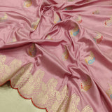 Light Pink Color Katan Silk Handwoven Banarasi Saree
