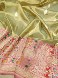 Pure Tissue Silk Handwoven Banarasi Saree
