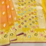 Pure Kora Silk Handwoven Banarasi Saree