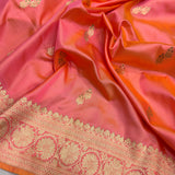 Dual Sade pure Katan silk handwoven banarasi saree