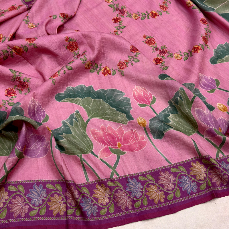 Pure tussar handwoven Banarasi saree