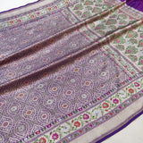 (Copy) Dual Shade Pure Katan Silk Handwoven Banarasi Saree