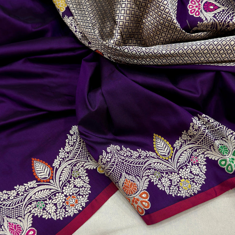 Pure Katan Silk Handwoven Banarasi Saree