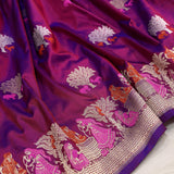 Dual Sade pure Katan silk handwoven banarasi saree