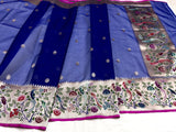 Pure kora Handwoven banarasi saree