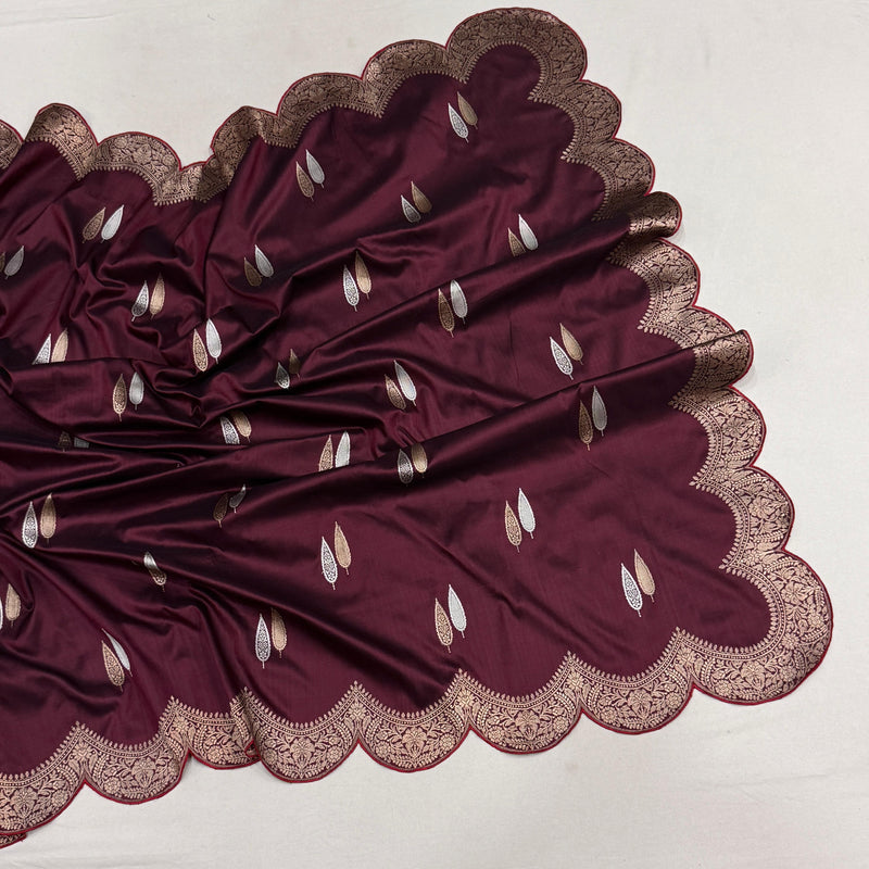 Pure katan silk Handwoven banarasi saree