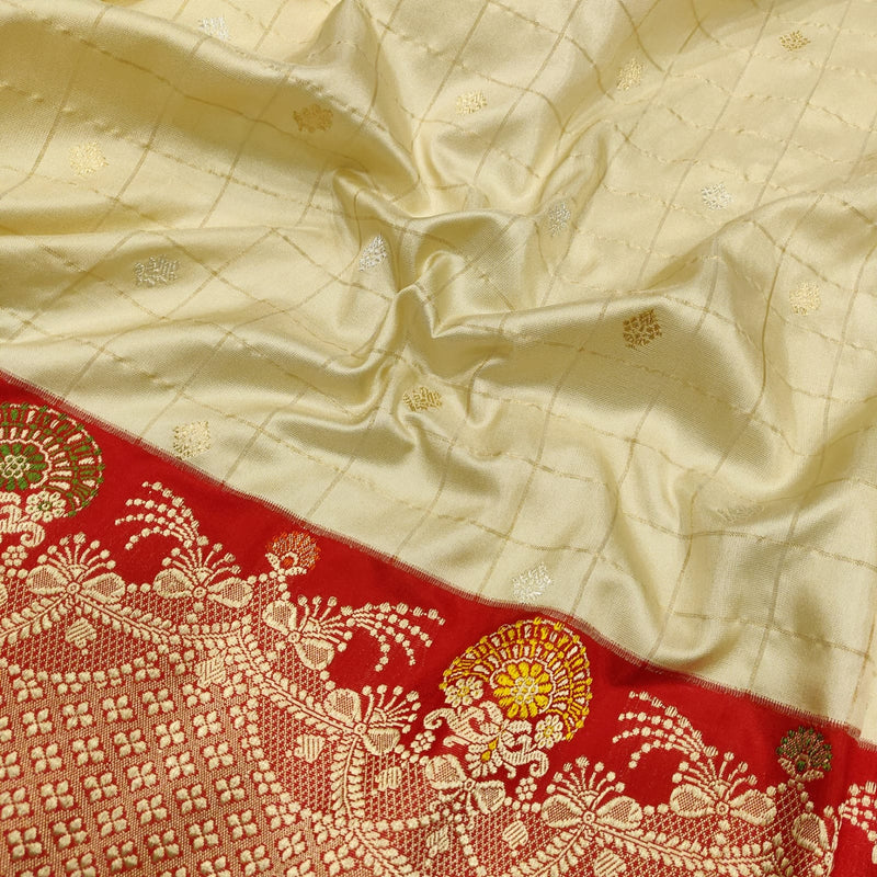 Pure Katan Silk Handwoven Banarasi Saree