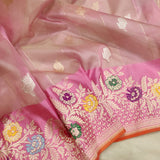 Pure Kora Silk Handwoven Banarasi Saree