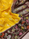 Pure katan silk Handwoven banarasi saree