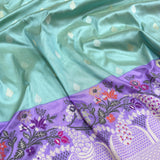 Pure katan silk Handwoven banarasi saree