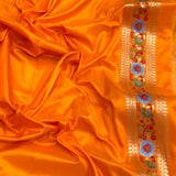 Pure katan silk Handwoven banarasi saree