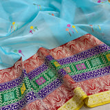 Pure Kora Silk Handwoven Banarasi Saree