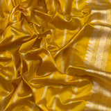Pure Kora handwoven Banarasi saree