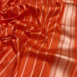 Dual shade pure katan silk Handwoven banarasi saree