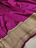 Pure Katan Silk Handwoven Tanchoi Banarasi Saree